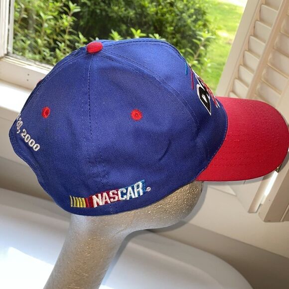 Vtg Nascar 2000 Daytona 500 The Great American Race red & blue snap back cap - Picture 3 of 7